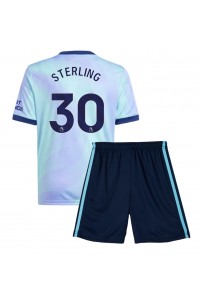 Arsenal Raheem Sterling #30 Babytruitje 3e tenue Kind 2024-25 Korte Mouw (+ Korte broeken)